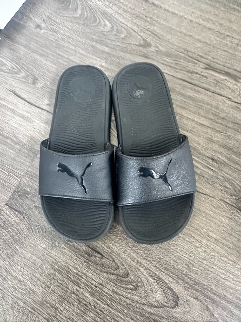Puma Black Women’s Logo Slide Sandals